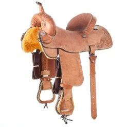 Justin Boots Shop 27 Alamo Saddlery Chestnut 1/2 Breed Wild Rose Barrel Racer