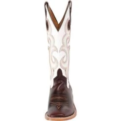 Anderson Bean Horse Power Chocolate Horse-13in. White Glove Top Cowboy Boots -Justin Boots Shop HP1022Y front