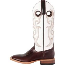 Anderson Bean Horse Power Chocolate Horse-13in. White Glove Top Cowboy Boots -Justin Boots Shop HP1022Y left