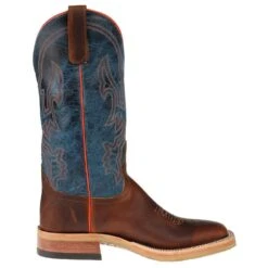 Anderson Bean Men's Crazy Horse Leather Briar Vamp W/ 13in. Danube Mad Dog Top Cowboy Boot -Justin Boots Shop S3000 4